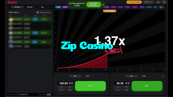 available types of Zip Casino bet including pre-match live express and system bets